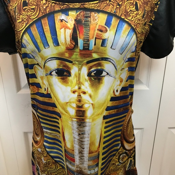 Soho Babe NYC King Tut Egyptian Top Vegan Sleeves - Picture 2 of 7
